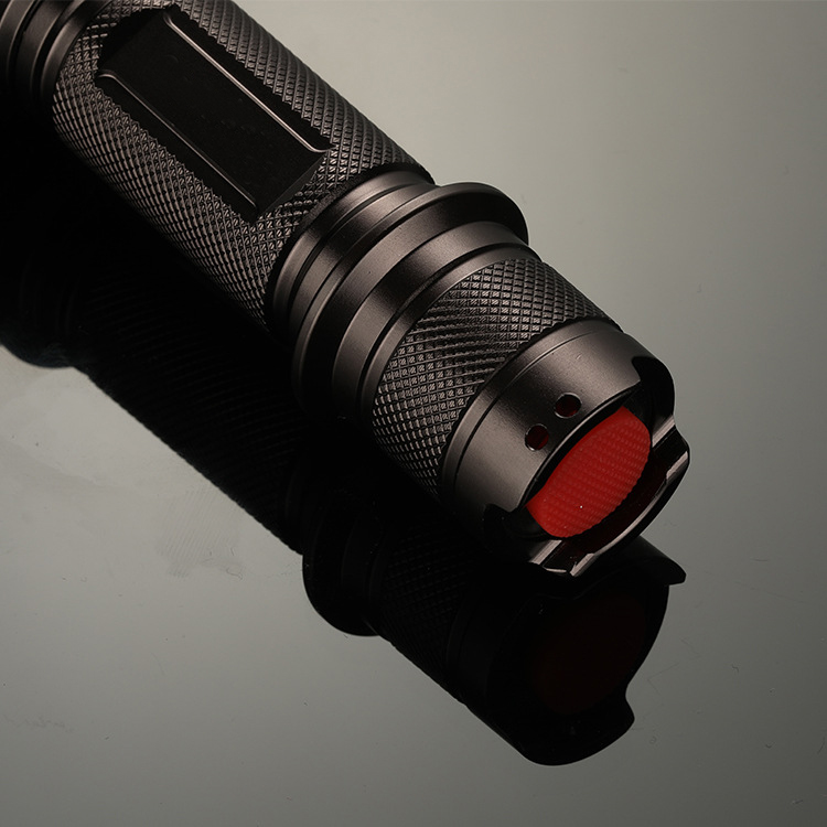 10W 317 Meters 1100LM LED Strong Light Aluminum Alloy Outdoor Riding Long-distance Lighting Waterproof Self-defense Flashlight